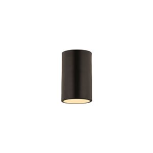 Z-Lite Harley 5-in Matte Black Contemporary/modern Halogen 1-Light Ceiling-Mount