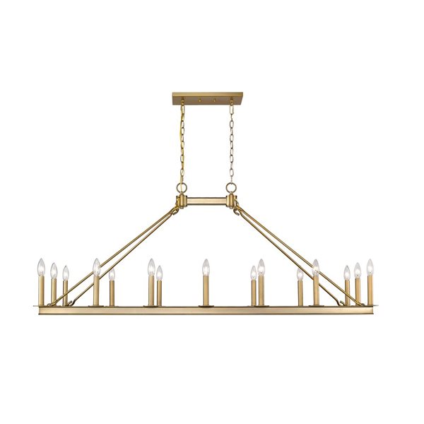 Z-Lite Old Brass Metal Barclay 16-Light Chandelier