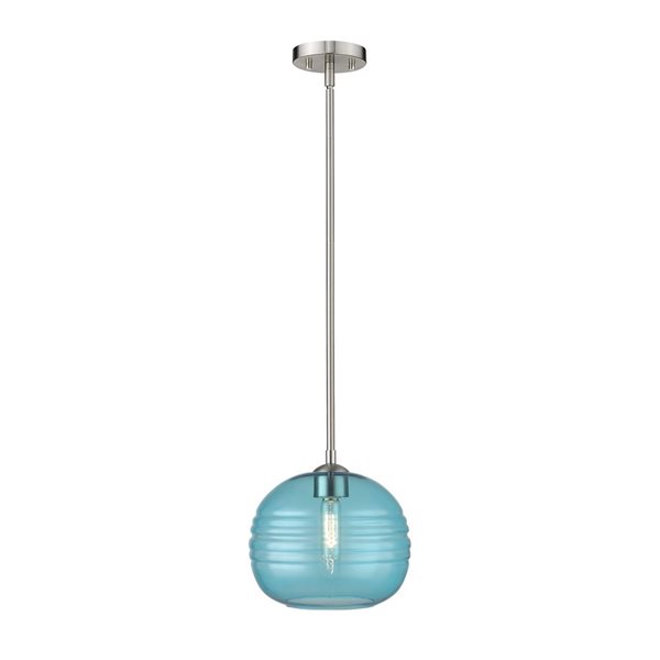 Z-Lite Brushed Nickel Harmony 1-Light Pendant Light