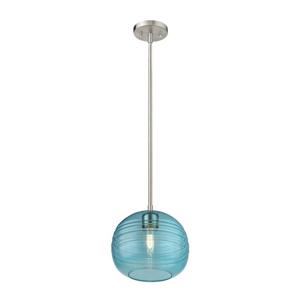 Z-Lite Brushed Nickel Harmony 1-Light Pendant Light