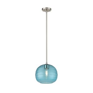 Z-Lite Brushed Nickel Harmony 1-Light Pendant Light