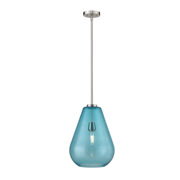 Z-Lite Brushed Nickel Ayra 1-Light Pendant Light