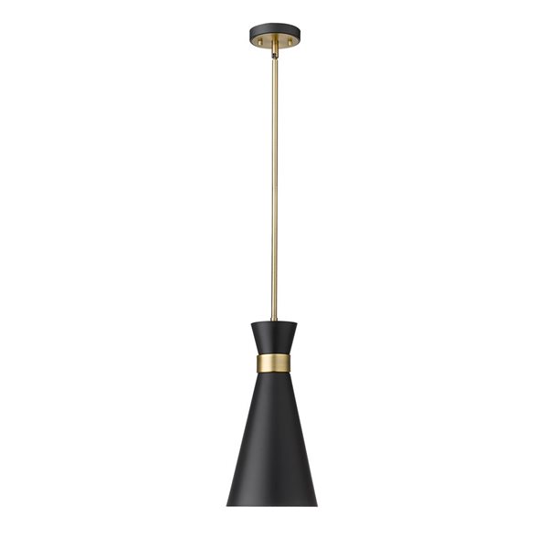 Z-Lite Bronze/Old Brass Soriano 1-Light Pendant Light