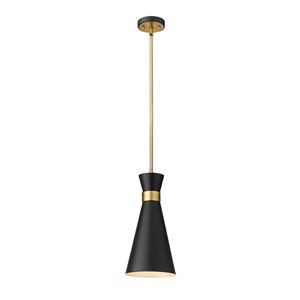 Z-Lite Bronze/Old Brass Soriano 1-Light Pendant Light