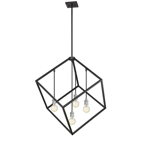 Z-Lite Old Brass Vertical 4-Light Pendant Light