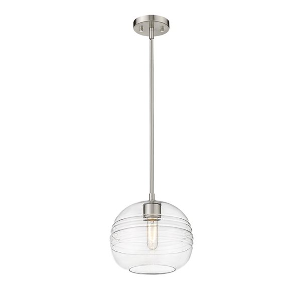 Z-Lite Brushed Nickel Harmony 1-Light Pendant Light