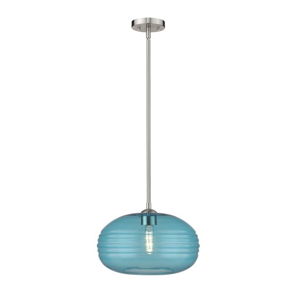 Z-Lite Brushed Nickel Harmony 1-Light Pendant Light