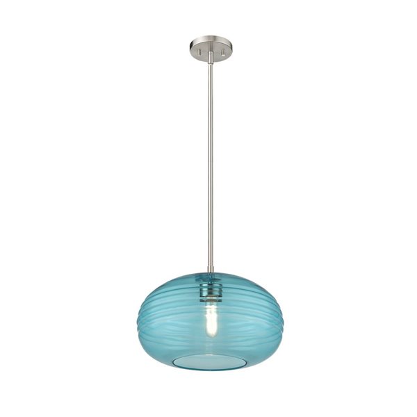 Z-Lite Brushed Nickel Harmony 1-Light Pendant Light