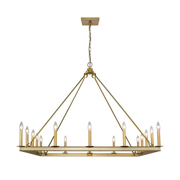 Z-Lite Old Brass Metal Barclay 16-Light Chandelier