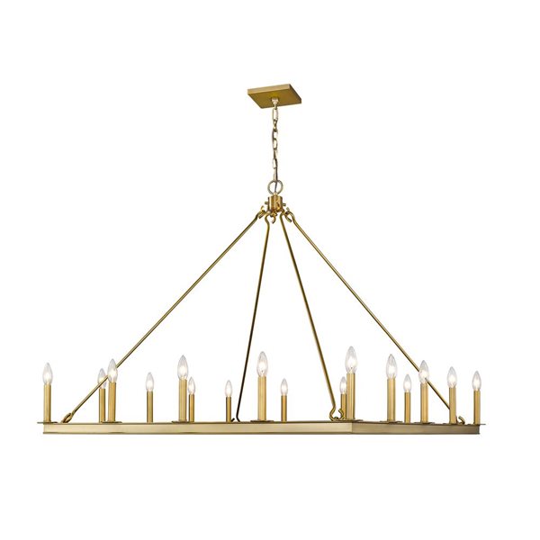 Z-Lite Old Brass Metal Barclay 16-Light Chandelier