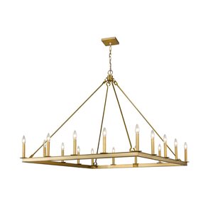 Z-Lite Old Brass Metal Barclay 16-Light Chandelier