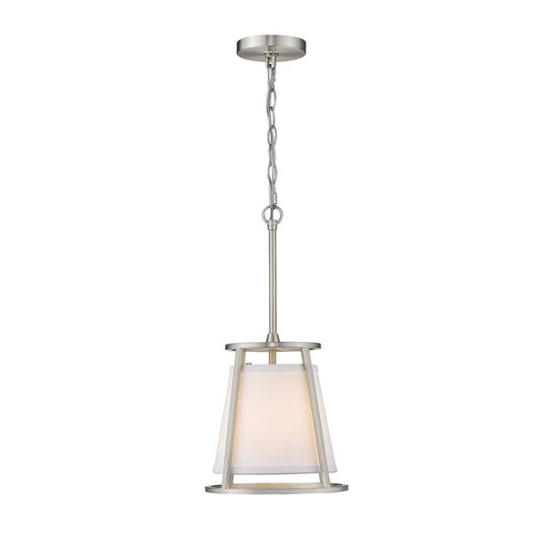 Z-Lite Iron Ore Lenyx Pendant Light 1-Light Mini Pendant Light