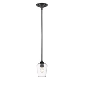 Z-Lite Deep Bronze/Outdoor Brass Joliet 1-Light Mini Pendant Light