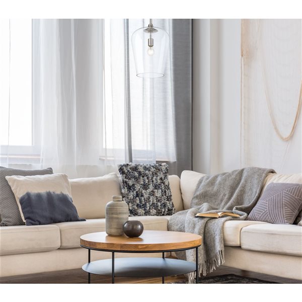 Z-Lite Matte Black Joliet 1-Light Pendant Light