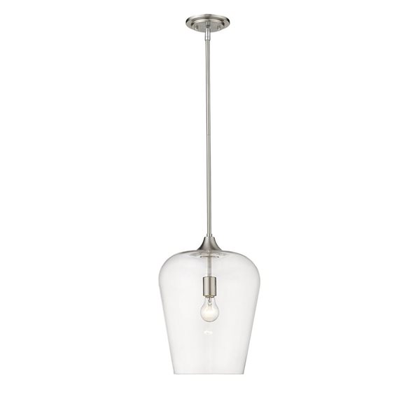 Z-Lite Matte Black Joliet 1-Light Pendant Light