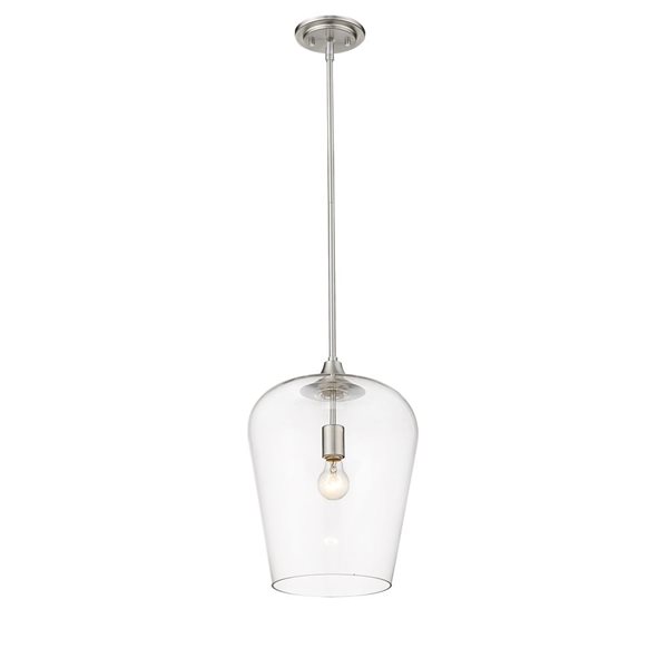 Z-Lite Matte Black Joliet 1-Light Pendant Light