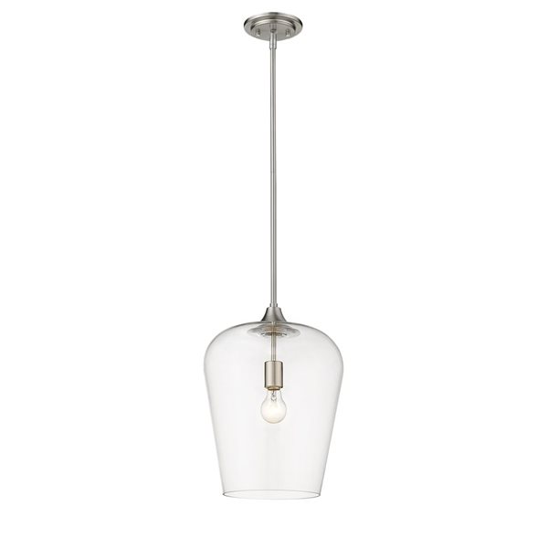 Z-Lite Matte Black Joliet 1-Light Pendant Light