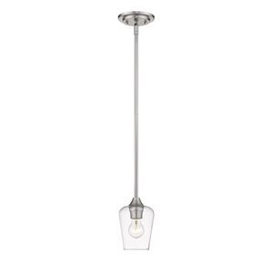 Z-Lite Matte Black Joliet 1-Light Mini Pendant Light