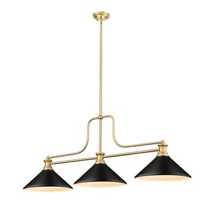 Z-lite Melange Heritage Brass 3-Light Chandelier