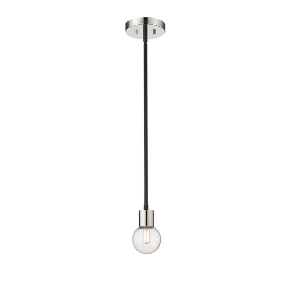 Z-Lite Black Neutra 1-Light Mini Pendant Light