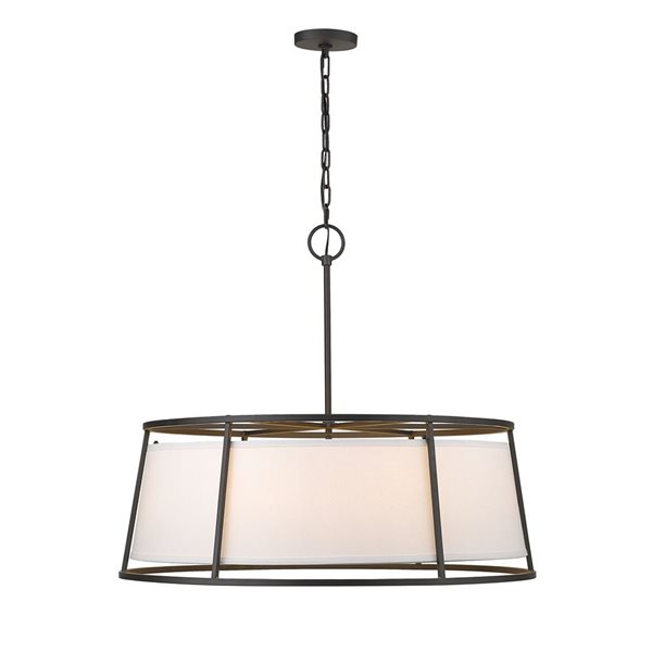 Z-Lite Brushed Nickel Lenyx Pendant Light 8-Light Pendant Light