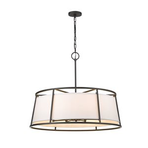 Z-Lite Brushed Nickel Lenyx Pendant Light 8-Light Pendant Light