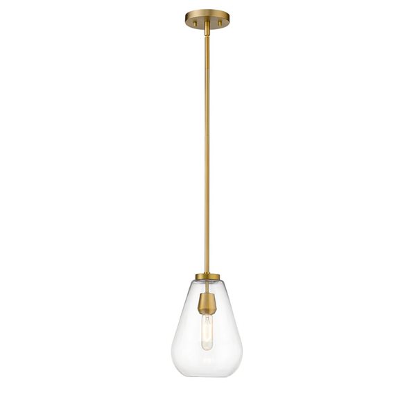 Z-Lite Old Brass Ayra 1-Light Pendant Light