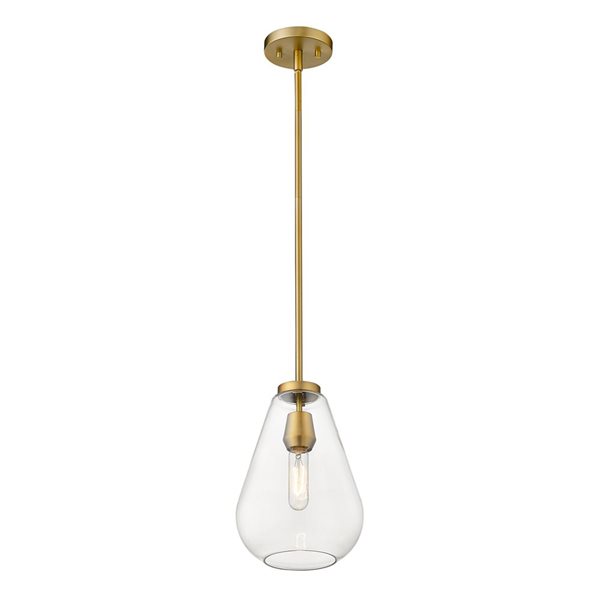 Z-Lite Old Brass Ayra 1-Light Pendant Light