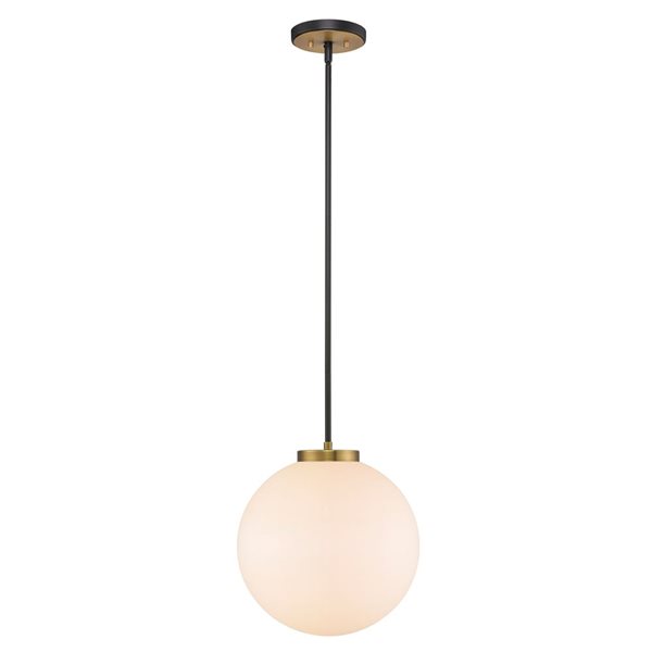 Z-Lite Black Parsons 1-Light Pendant Light