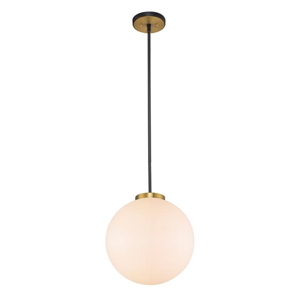 Z-Lite Black Parsons 1-Light Pendant Light