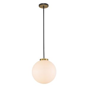 Z-Lite Black Parsons 1-Light Pendant Light