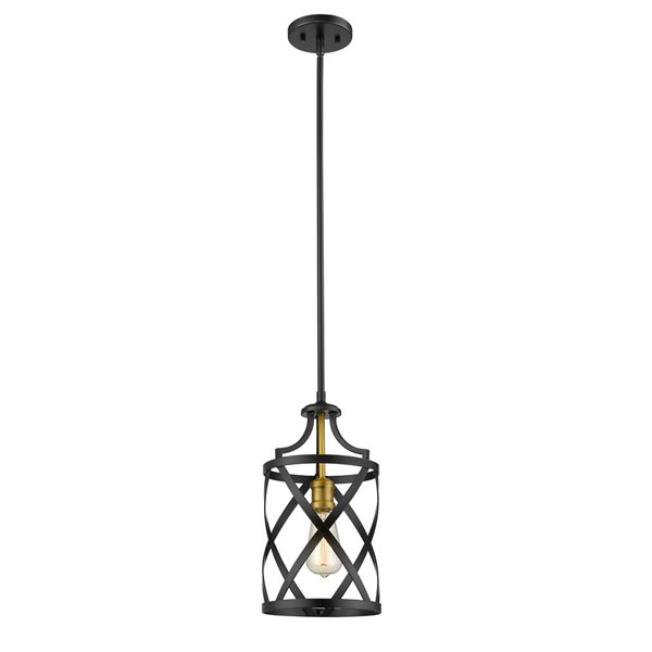 Z-Lite Bronze/Old Brass Malcalester 1-Light Mini Pendant Light