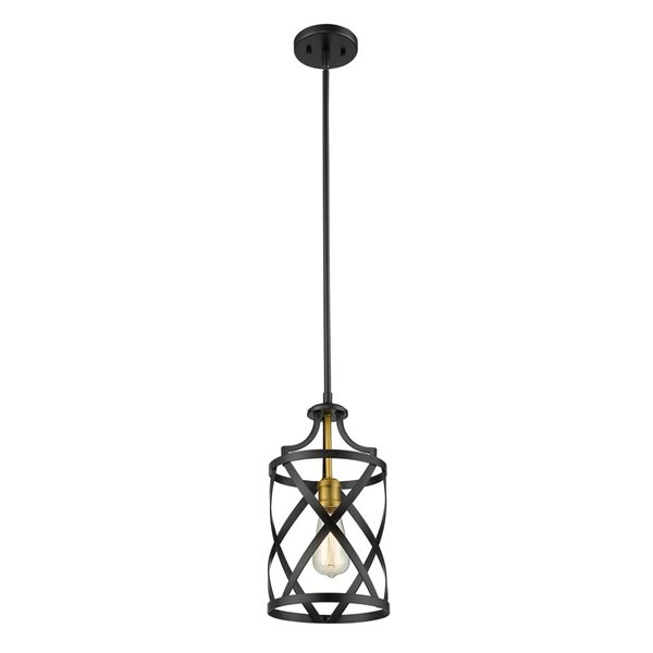 Z-Lite Bronze/Old Brass Malcalester 1-Light Mini Pendant Light