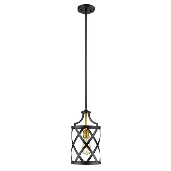 Z-Lite Bronze/Old Brass Malcalester 1-Light Mini Pendant Light