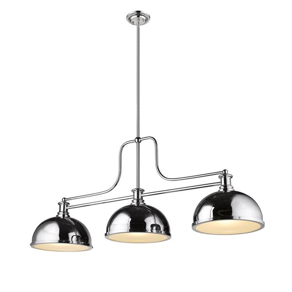 Z-lite Melange Brushed Nickel 3-Light Chandelier