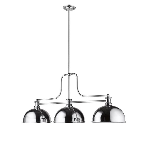 Z-lite Melange Brushed Nickel 3-Light Chandelier