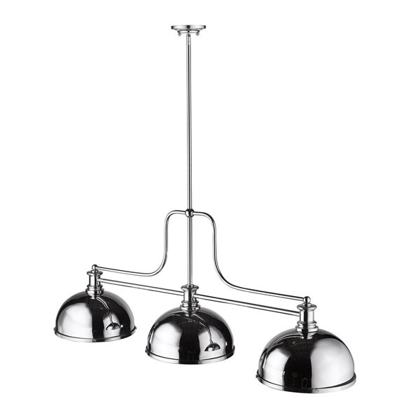 Z-lite Melange Brushed Nickel 3-Light Chandelier