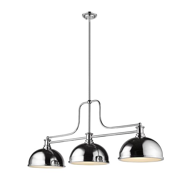 Z-lite Melange Brushed Nickel 3-Light Chandelier