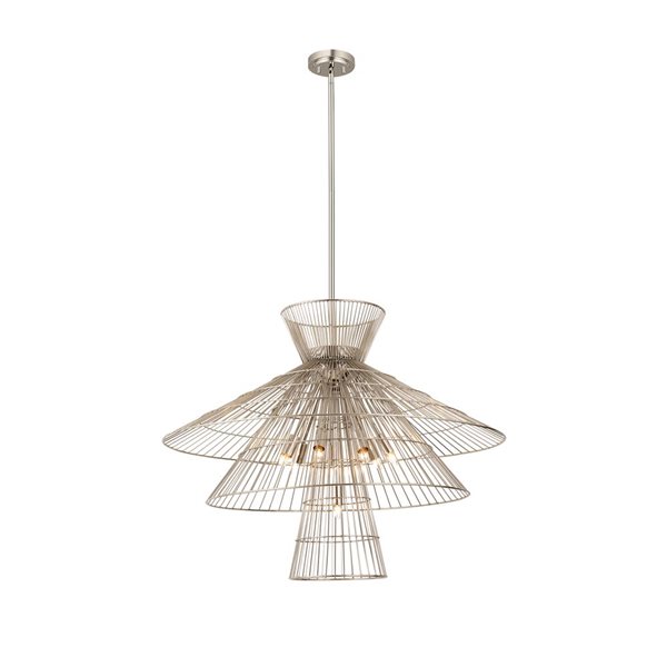 Z-Lite Polished Nickel Metal Alito 8-Light Chandelier