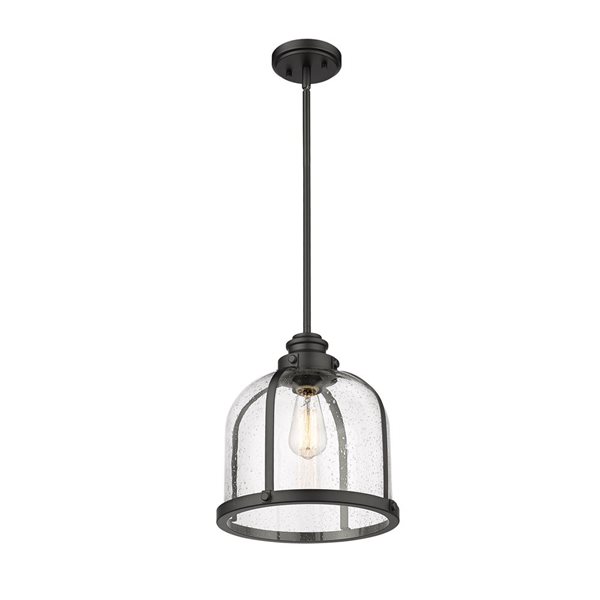 Z-Lite Polished Nickel Burren 1-Light Pendant Light