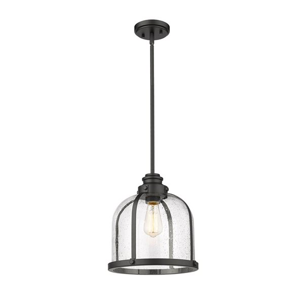 Z-Lite Polished Nickel Burren 1-Light Pendant Light