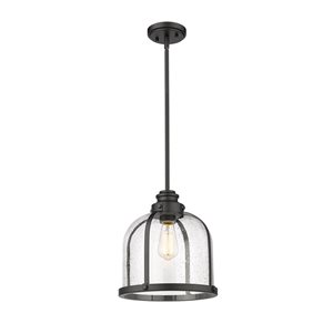 Z-Lite Polished Nickel Burren 1-Light Pendant Light