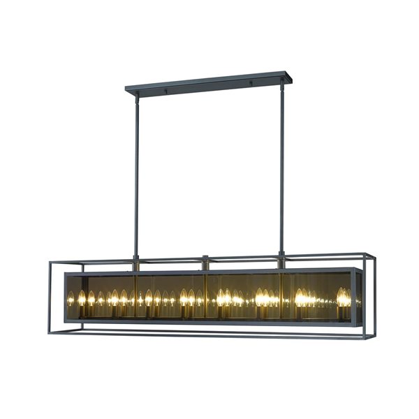 Z-Lite Misty Charcoal Metal Infinity 16-Light Chandelier