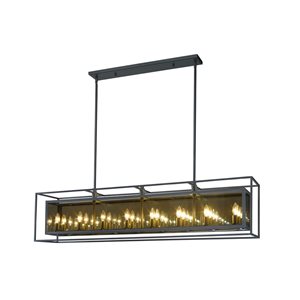 Z-Lite Misty Charcoal Metal Infinity 16-Light Chandelier