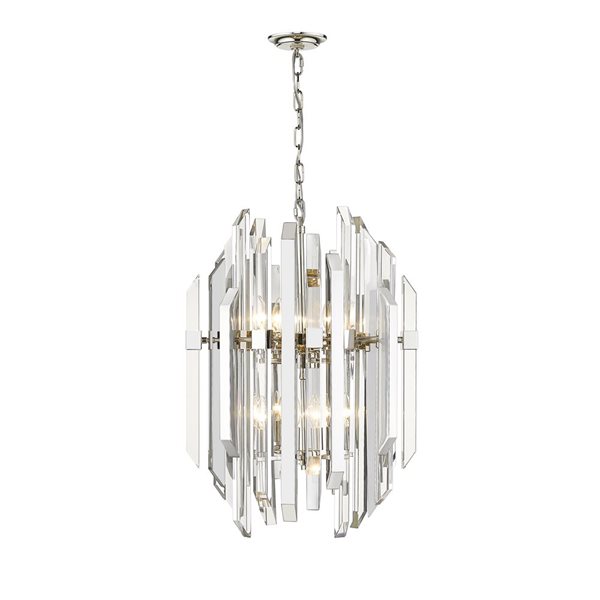 Z-Lite Polished Nickel Bova 9-Light Pendant Light