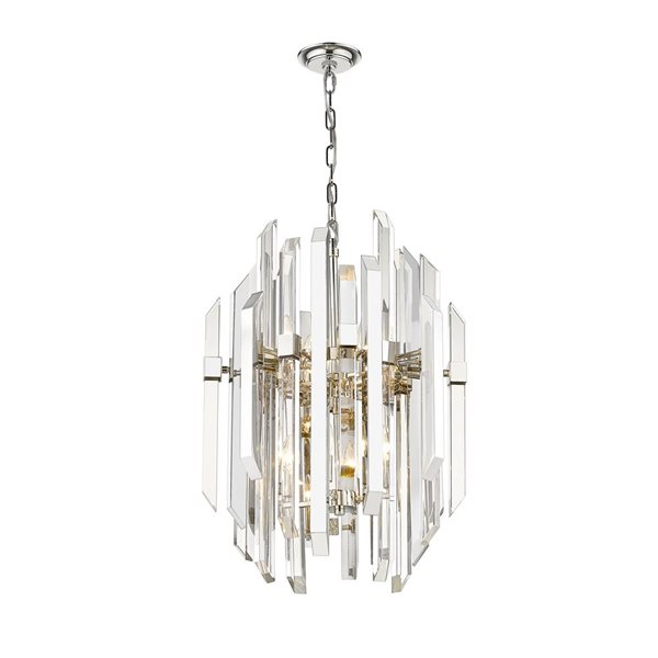 Z-Lite Polished Nickel Bova 9-Light Pendant Light