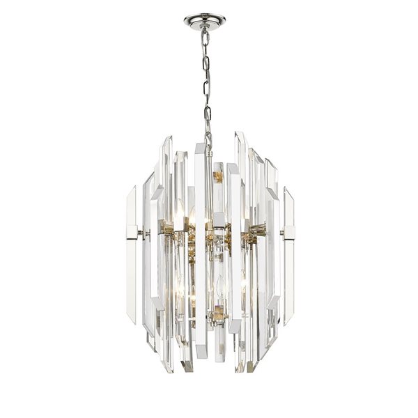 Z-Lite Polished Nickel Bova 9-Light Pendant Light