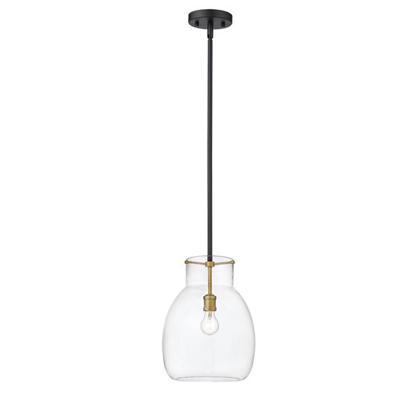 Z-Lite Plated Bronze Bella 1-Light Mini Pendant Light
