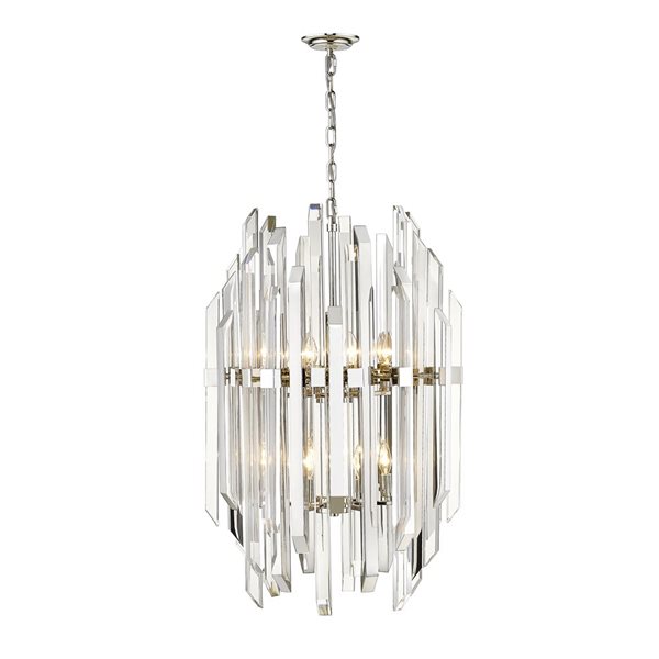 Z-Lite Polished Nickel Bova 12-Light Pendant Light