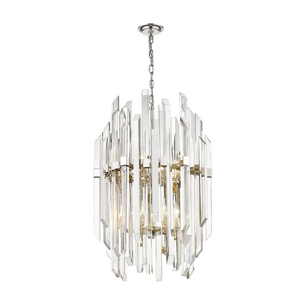 Z-Lite Polished Nickel Bova 12-Light Pendant Light